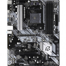 ASRock B550 Phantom Gaming 4 (AM4/B550, 4*DDR4, 2xPCIex16, HDMI, 6xSATAІІІ, 3xM.2, GLan, 7.1ch, ATX)