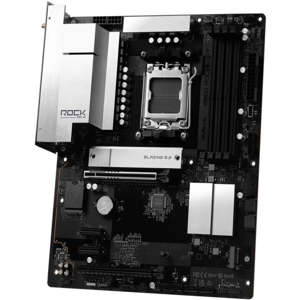 ASRock B650 ROCK WIFI 7 (AM5/B650, 4*DDR5, 2xPCIex16, HDMI, 4xSATA, 2xM.2, 2.5GLan, ATX)