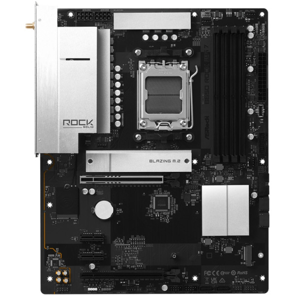 ASRock B650 ROCK WIFI 7 (AM5/B650, 4*DDR5, 2xPCIex16, HDMI, 4xSATA, 2xM.2, 2.5GLan, ATX)