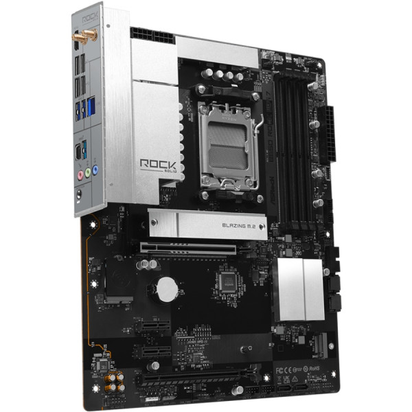 ASRock B650 ROCK WIFI 7 (AM5/B650, 4*DDR5, 2xPCIex16, HDMI, 4xSATA, 2xM.2, 2.5GLan, ATX)