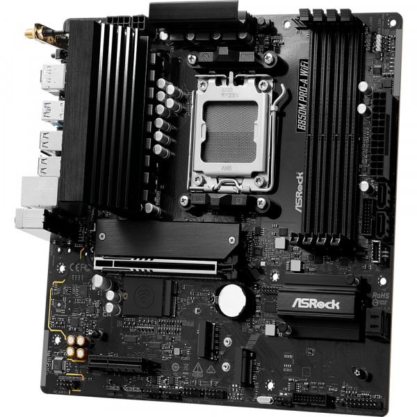 ASRock B850M PRO-A WIFI (AM5/B850, 4*DDR5, PCIex16, HDMI/DP, 4xSATA,3xM.2, 2.5GLan, mATX)