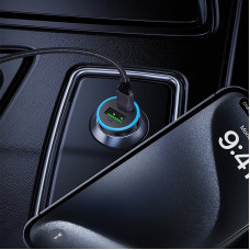 Автозарядка 2xUSB 65W (USB-C + USB-A) B15 Acefast