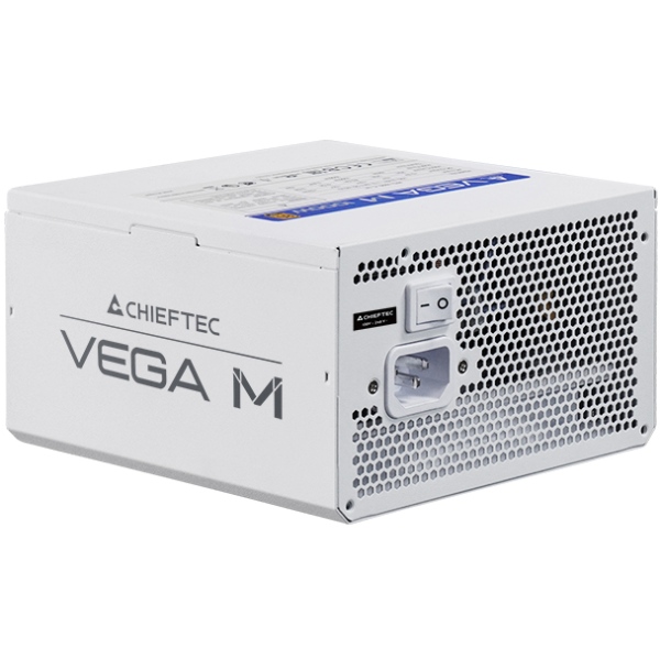 БЖ 1000W Chieftec VEGA M PPG-1000-CW ATX 3.1 135mm, 80+ Gold, Fully modular, WHITE, Retail