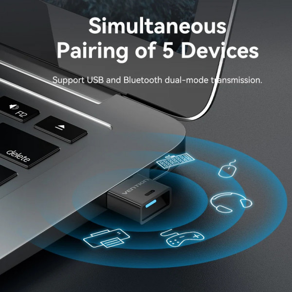 Bluetooth USB adapter v5.3 20м Vention