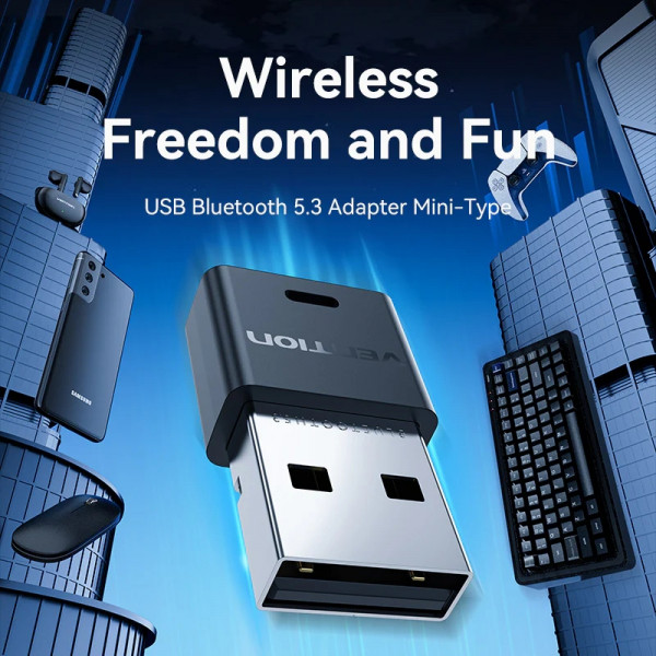 Bluetooth USB adapter v5.3 20м Vention