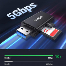 Card Reader USB 3.0 -> 2-слота SD/TF CM104 Ugreen