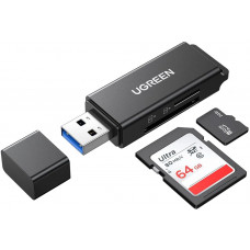 Card Reader USB 3.0 -> 2-слота SD/TF CM104 Ugreen