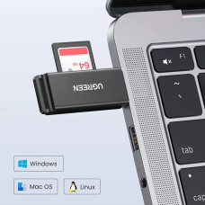Card Reader USB 3.0 -> 2-слота SD/TF CM104 Ugreen