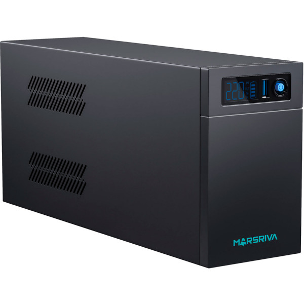 ДБЖ Marsriva MR-UF1200L, 1200ВА/950Вт, Line-Interactive, LED version, з літієвою батареєю