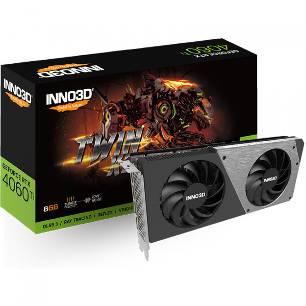 GeForce RTX4060 Ti Inno3D TWIN X2, 8GB GDDR6, 128bit, PCI-E 4.0 X16