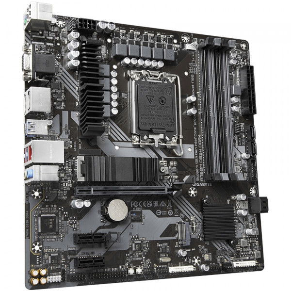 Gigabyte B760M DS3H DDR4 (1700/B760, 4*DDR4, 2хM.2 ,2xPCIex16, VGA , HDMI, 2xDP, 2.5GbE LAN, mATX)