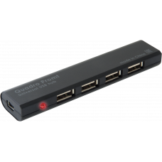 Хаб USB 2.0 -> 4xUSB 2.0 Black Defender