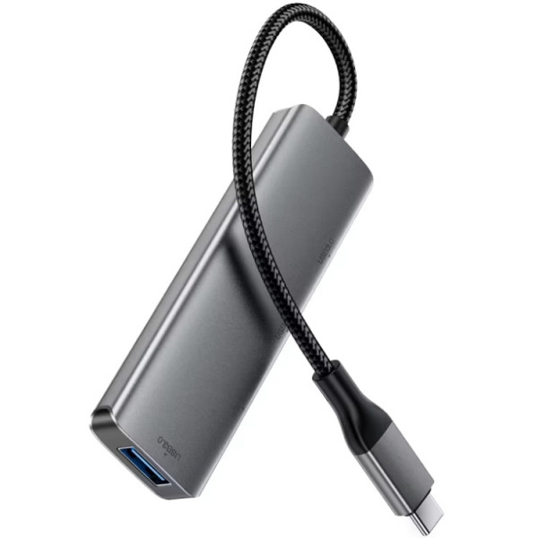 Хаб USB 3.0 -> 4xUSB-A 3.0, 1м, Black J15 Acefast