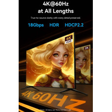 Кабель HDMI M - M, 10.0м, V2.0, Optical 4K 60Гц zinc alloy black Vention