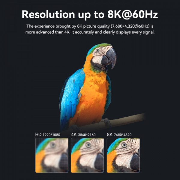 Кабель HDMI M - M, 15.0м, V2.1, Optical 8K 60Гц 48Gbps Dolby 7.1 TPE Black Zinc Alloy Vention