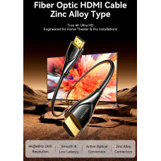 Кабель HDMI M - M, 40.0 м, V2.0, Optical 4K 60Гц Black Zinc Alloy Vention