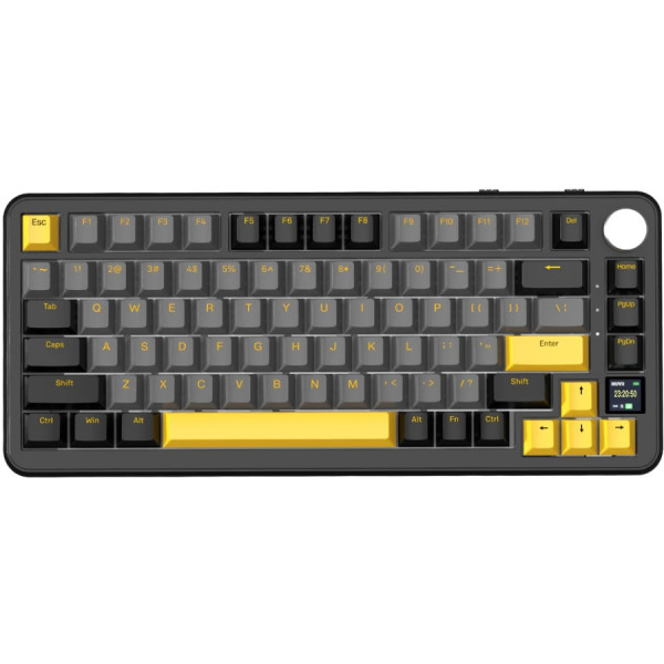 Клавіатура ігрова механічна Attack Shark X85PRO 82кл. RGB, Wireless, Star Black