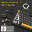 Клавіатура ігрова механічна Attack Shark X85PRO 82кл. RGB, Wireless, Star Black
