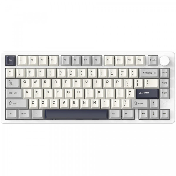 Клавіатура ігрова механічна Attack Shark X86 82кл.RGB,Wireless,Matcha Switch, Starlight White