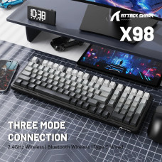 Клавіатура ігрова механічна Attack Shark X98 102кл. RGB, Wireless, Moonlight Night