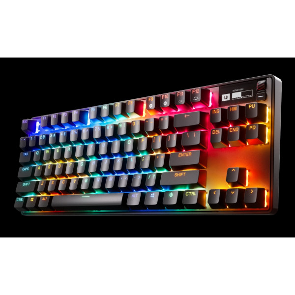 Клавіатура ігрова оптична SteelSeries Apex Pro TKL WL Gen 3 UA HyperMagnetic, OmniPoint 2.0, OLED