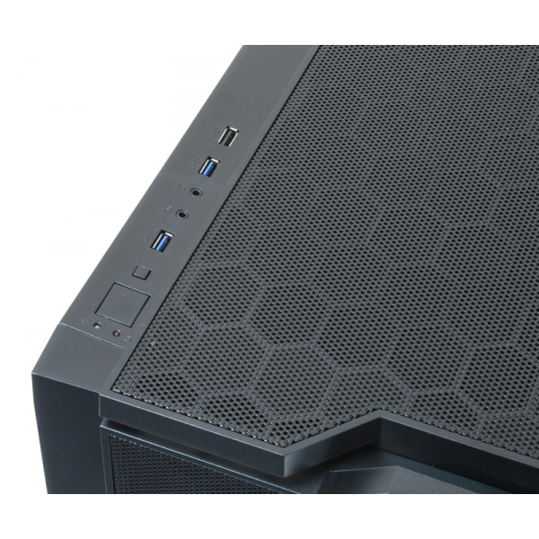 Корпус Chieftec GAMING CUBE CI-01B-OP mATX, без БЖ, Black