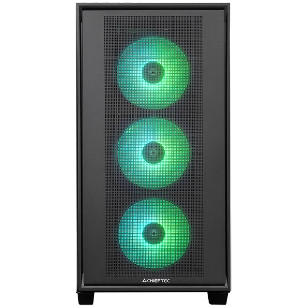 Корпус Chieftec HUNTER 3 GS-03B-OP 4x120mm A-RGB, USB-C, E-ATX, без БЖ, Black