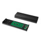 Корпус для M.2 NVME/SATA SSD CHIEFTEC CEB-M2C-TL, aluminium,USB 3.2 Gen2 Type-C, Black, RETAIL