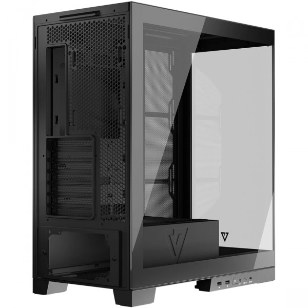 Корпус Modecom VOLCANO SPACE APEX w/o fans MIDI USB 3.0x2+TYPE-C BLACK без БЖ ATX