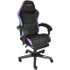 Крісло ігрове AGN 3 клас,150 кг, 80мм, RGB підсвітка, чорне