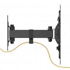 Кронштейн для ТВ AGN AGN43-221P з поворотом/одне коліно/23"-43"/30 кг/max.VESA 200x200/Black