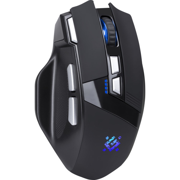 Мишка Defender Knight GM-885, бездротова, ігрова, 8кн., 3200 dpi., 400 mAh, чорна