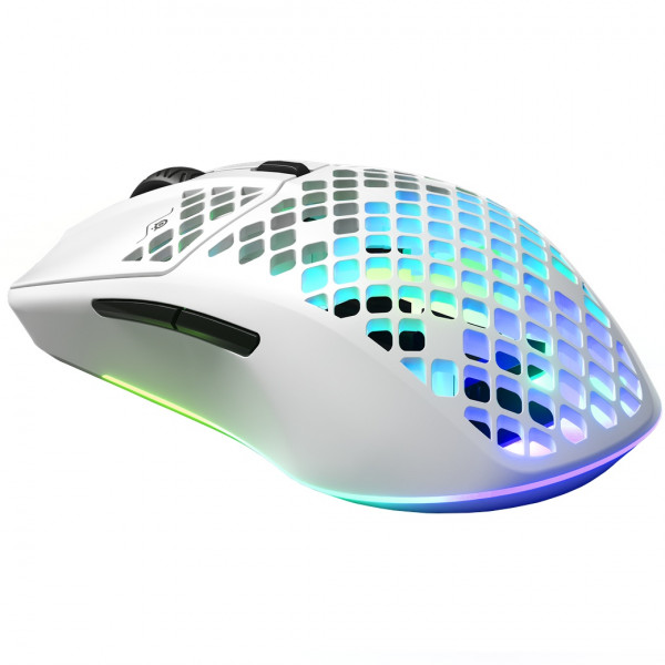 Мишка SteelSeries Aerox 3 Wireless Snow, RGB, 18000dpi., 6кн., біла