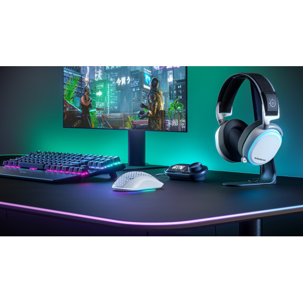 Мишка SteelSeries Aerox 3 Wireless Snow, RGB, 18000dpi., 6кн., біла