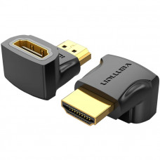 Перехідник HDMI F -> HDMI M, кут 90° 4K 60Hz PVC Vention чорний