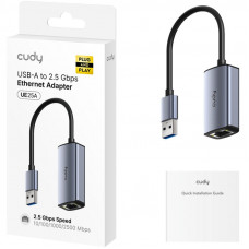 Перехідник USB 3.0 Type-A -> Ethernet RJ45 2500 Mb Cudy