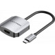 Перехідник USB 3.1 Type-C -> HDMI (F), 4K 30HZ, кабель 0.15м, Vention сірий