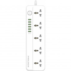 Power filtr 2.0м ProLogix Premium 5 розеток, 6 USB AUTO ID,білий