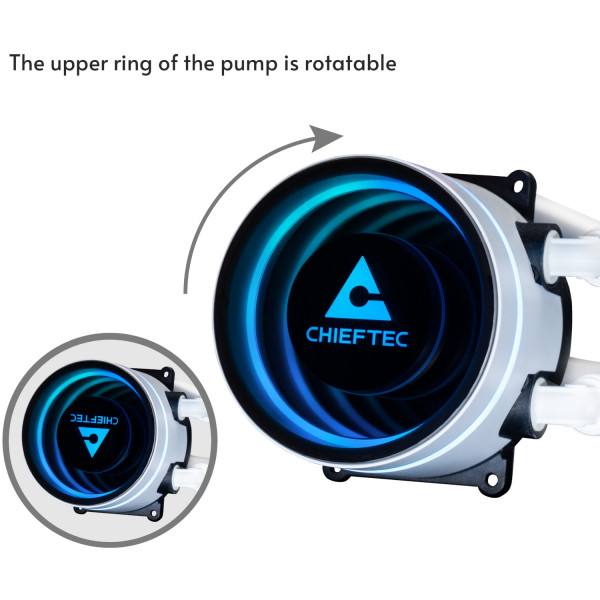 Система водяного охолодження Chieftec Iceberg 360 ARGB WHITE