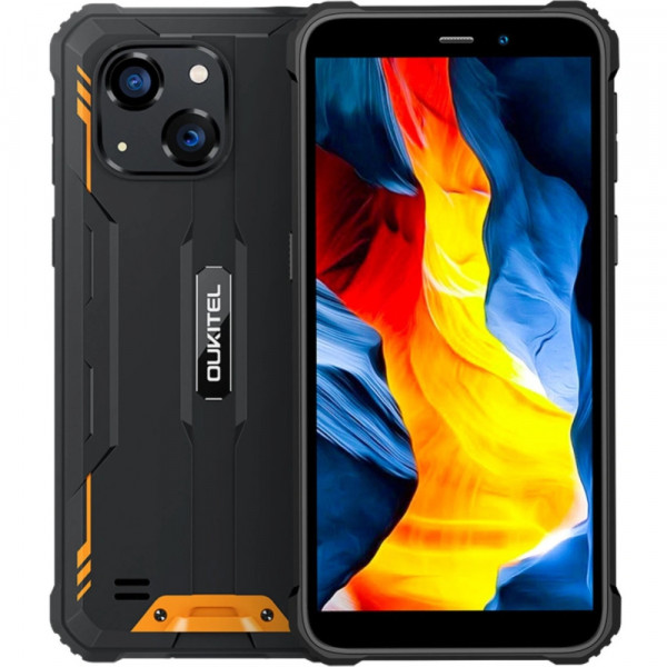 Смартфон Oukitel G2 6" HD+ /4GB/64GB/ T606 / 6300mAh /13+5Мп/ IP69K /NFC Orange