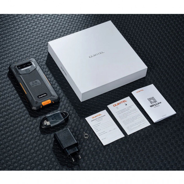 Смартфон Oukitel WP23 pro 6.52"HD+ /8GB/128GB / T606 /10600mAh /13+5Мп/ IP69K /NFC Black-Orange