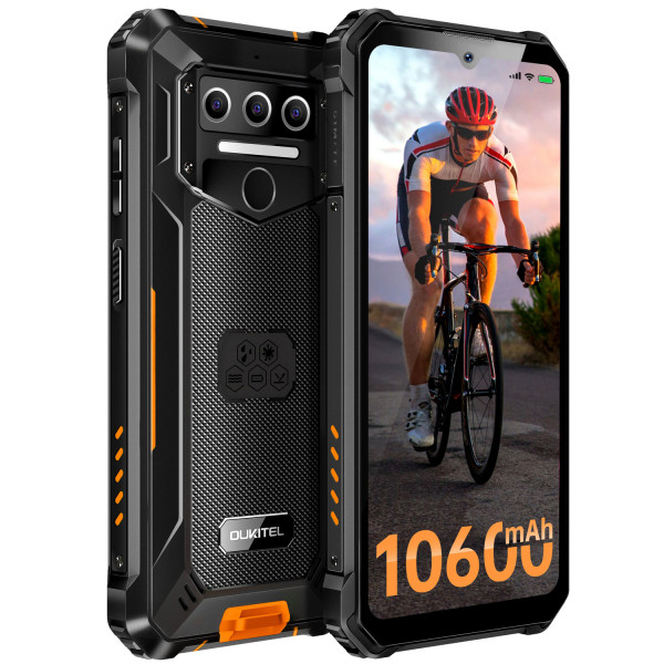 Смартфон Oukitel WP23 pro 6.52"HD+ /8GB/128GB / T606 /10600mAh /13+5Мп/ IP69K /NFC Black-Orange
