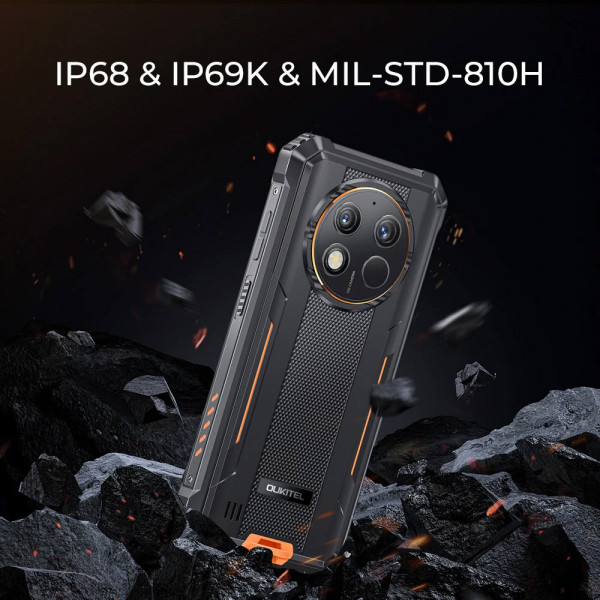 Смартфон Oukitel WP28S 6.5"HD+ /4GB/128GB/ T606 /10600mAh /13+5Мп/ IP69K /NFC Orange