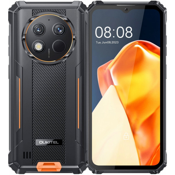 Смартфон Oukitel WP28S 6.5"HD+ /4GB/128GB/ T606 /10600mAh /13+5Мп/ IP69K /NFC Orange