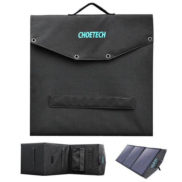 Сонячна панель Choetech 120W DC120W,1*USB QC3.0 18W,1*USB-C PD3.0 60W, 1xUSBA 12W (177x53см)
