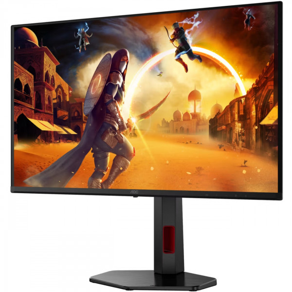 TFT 27" AOC Q27G4ZDR, QD-OLED, 240Гц, 0,03мс, 2хHDMI, DP, USB-hub, HAS, Pivot, чорно-червоний