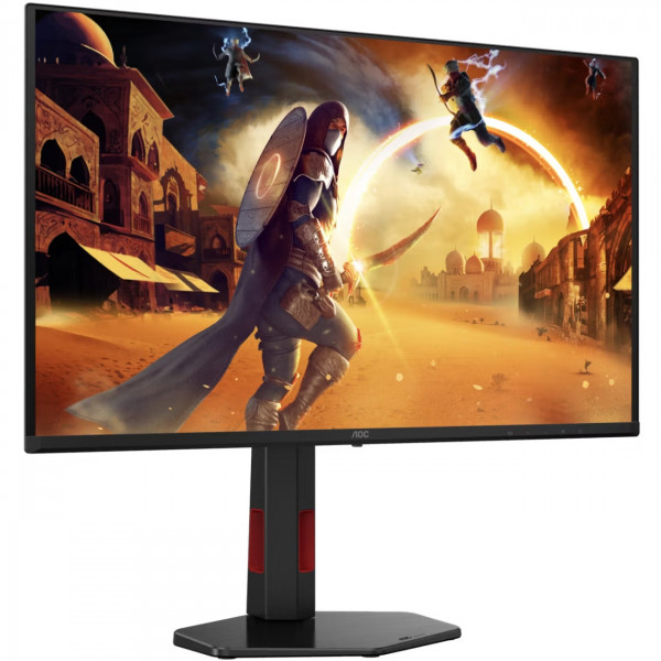 TFT 27" AOC Q27G4ZDR, QD-OLED, 240Гц, 0,03мс, 2хHDMI, DP, USB-hub, HAS, Pivot, чорно-червоний