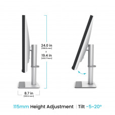 TFT 31.5" BenQ MA320UP, IPS, 4K, 2хHDMI, USB-C, HAS, Pivot, кол., сріблясто-сірий