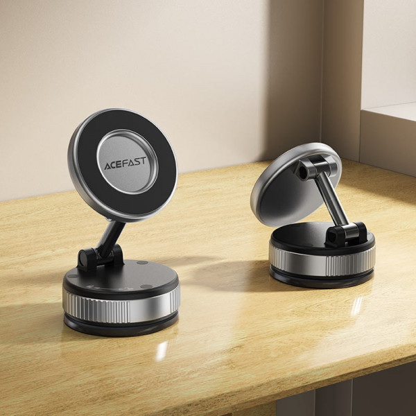 Тримач для смартфона Acefast E28 manual suction cup metal grey