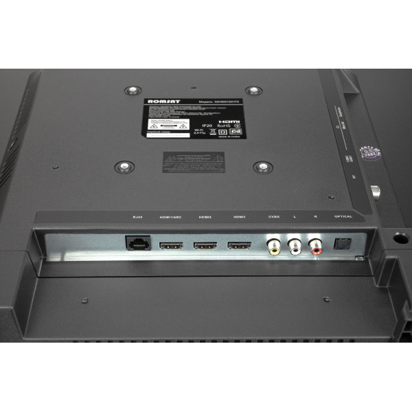 TV 32 Romsat 32HSQ1221T2 HD Ready/T2/Smart TV/Android 14/ 2x10W/2xUSB 2.0/Wi-Fi/Black